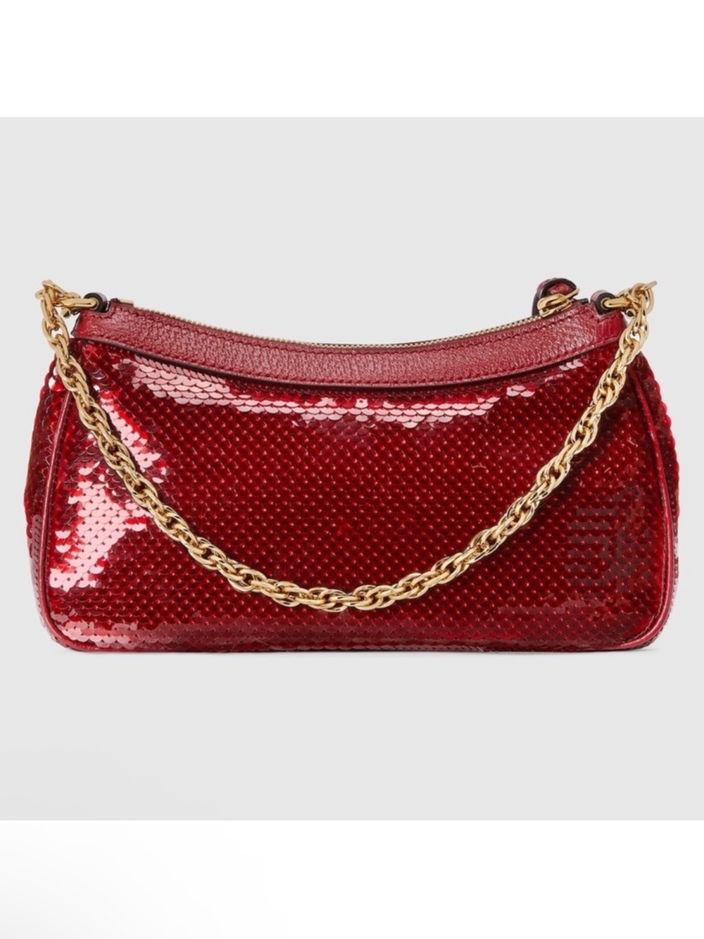 Gucci GG Marmont Strawberry Red Sequin Shoulder Bag - Picture 4 of 8